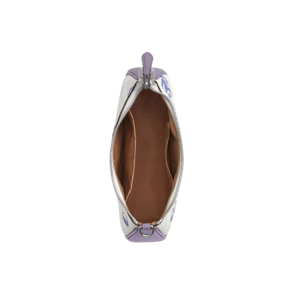 Teri Shoulder Bag In Signature Canvas With Blueberry Print - Picture 3 of 15